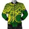 Cook Islands Polynesian bBomber Jacket (Men)  - bPolynesian Turtle - BN15 Bomber Jacket