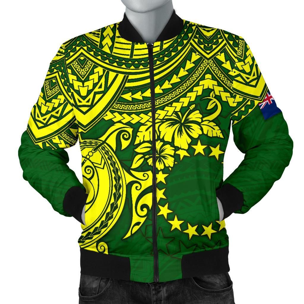 Cook Islands Polynesian bBomber Jacket (Men) - bPolynesian Turtle - BN15 Bomber Jacket Cook Islands Polynesian bBomber Jacket (Men) - bPolynesian Turtle - BN15 Bomber Jacket