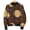 Cookie Pattern Print Women Casual Bomber Jacket