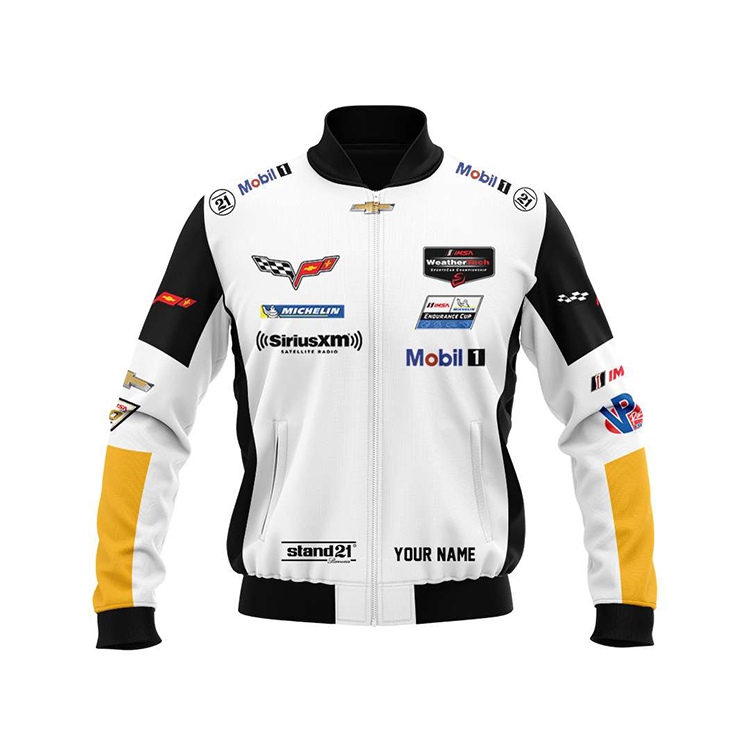 Corvette Racing Personalized Bomber Jacket Corvette Racing Personalized Bomber Jacket