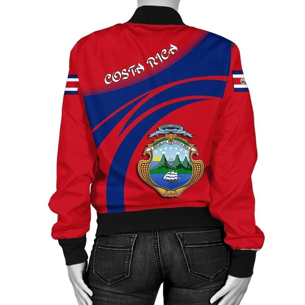 Costa-Rica-Coat-Of-Arms-Women-Bomber-Jacketticket-Bomber-Jacket-1