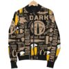 Craft Beer Print Pattern Women Casual Bomber Jacket