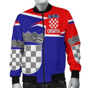 Croatia Bomber Jacket Coat Of Arms - Style A27 Bomber Jacket