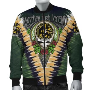 Croke Ireland Bomber Jacket - GD Irish Legend Shamrock V Tie-Dye A7 Bomber Jacket