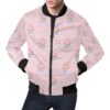 Cupcake Polka Dot Pattern Print Mens Bomber Jacket