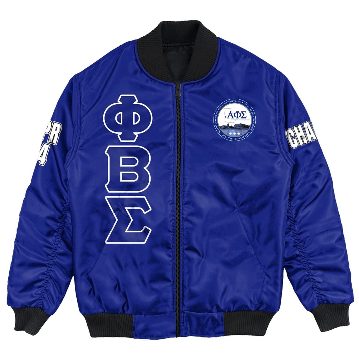 (Custom) Africa Zone Jacket - Alpha Phi Sigma Chapter Bomber Jackets A31 Bomber Jacket (Custom) Africa Zone Jacket - Alpha Phi Sigma Chapter Bomber Jackets A31 Bomber Jacket