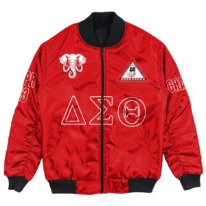 (Custom) Africa Zone Jacket - Central Jersey Alumnae Chapter Bomber Jackets A31 Bomber Jacket