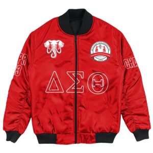(Custom) Africa Zone Jacket - Champaign-Urbana Alumnae Chapter Bomber Jackets A31 Bomber Jacket