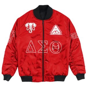 (Custom) Africa Zone Jacket - Colorado Springs Alumnae Chapter Bomber Jackets A31 Bomber Jacket