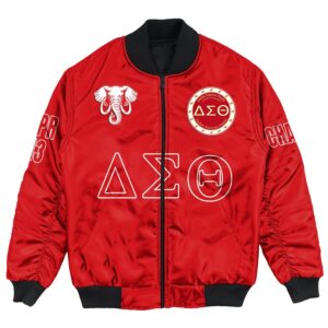 (Custom) Africa Zone Jacket - Dothan Alumnae Chapter Bomber Jackets A31 Bomber Jacket