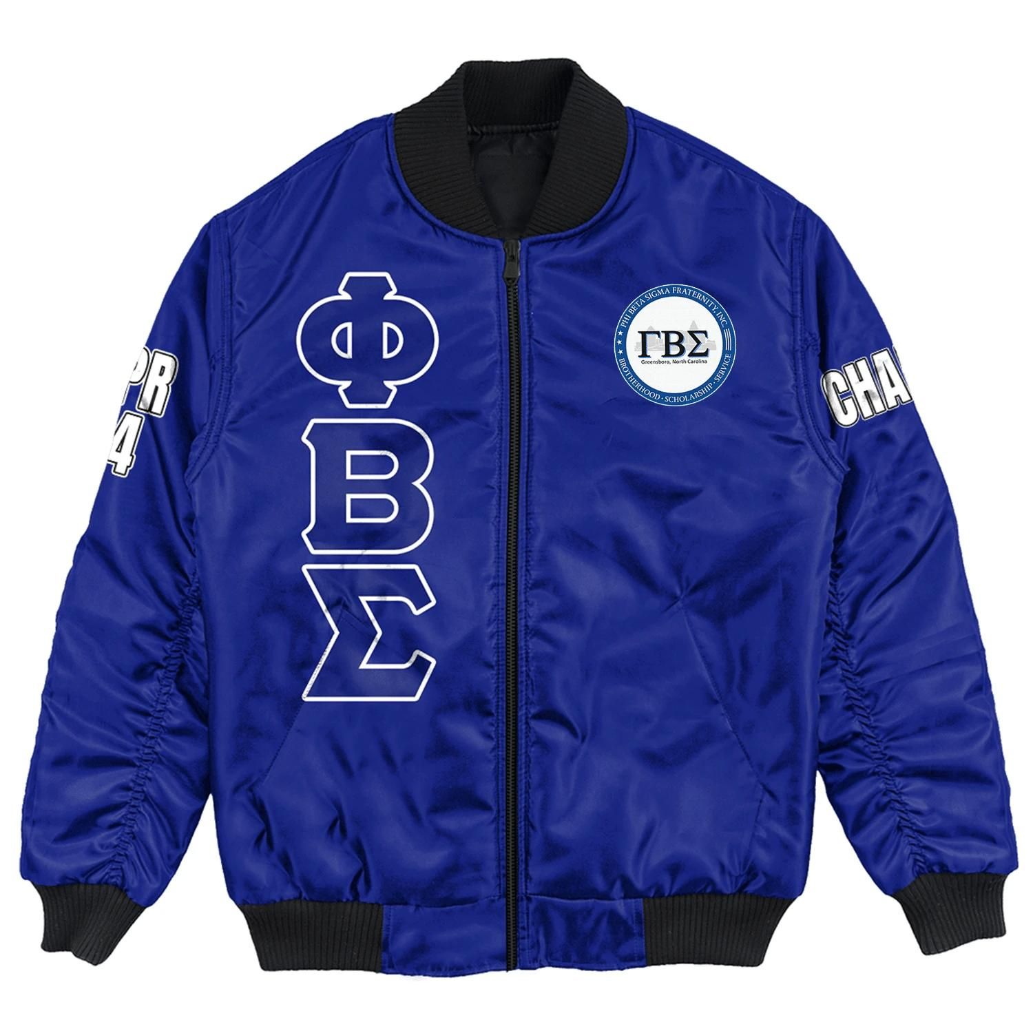 (Custom) Africa Zone Jacket - Gamma Beta Sigma Chapter Bomber Jackets A31 Bomber Jacket (Custom) Africa Zone Jacket - Gamma Beta Sigma Chapter Bomber Jackets A31 Bomber Jacket