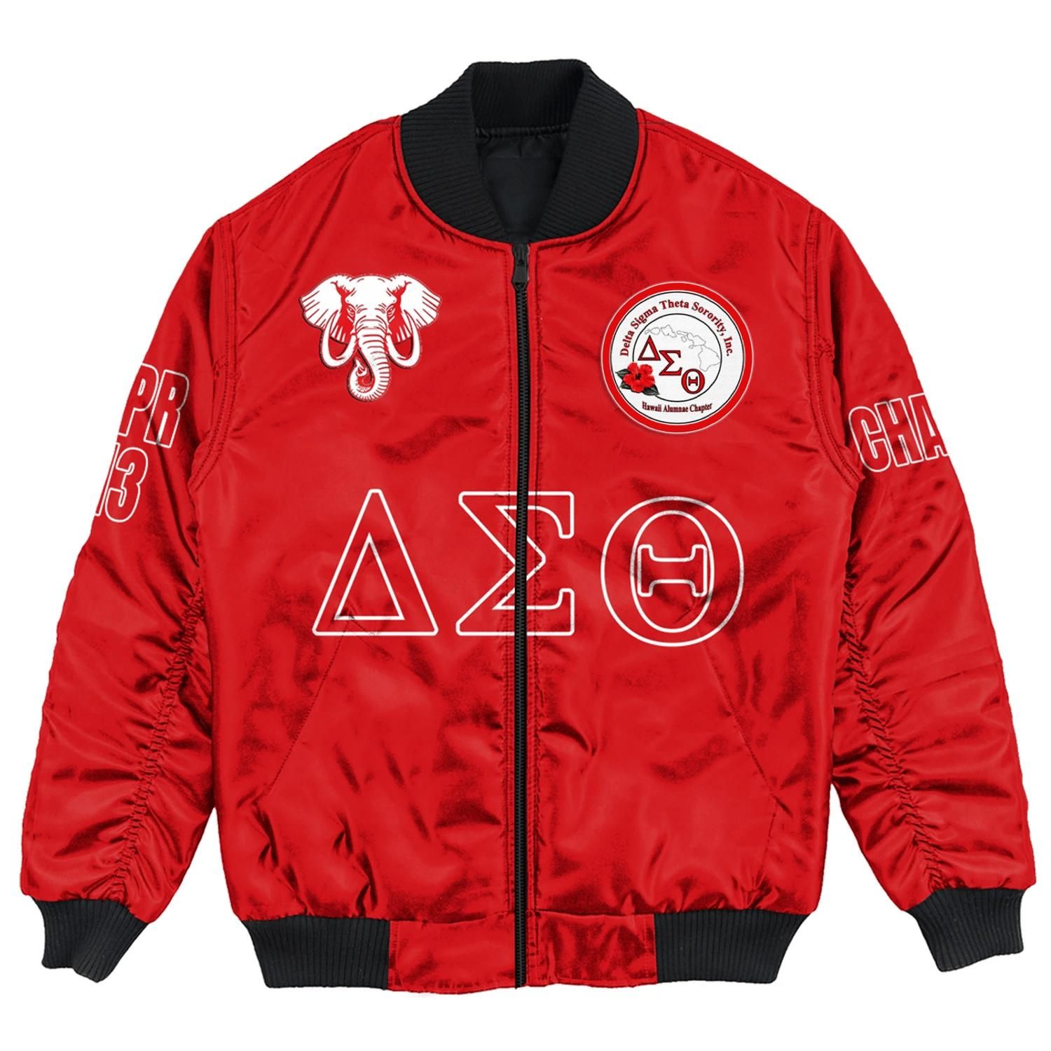(Custom) Africa Zone Jacket - Hawaii Alumnae Chapter Bomber Jackets A31 Bomber Jacket (Custom) Africa Zone Jacket - Hawaii Alumnae Chapter Bomber Jackets A31 Bomber Jacket