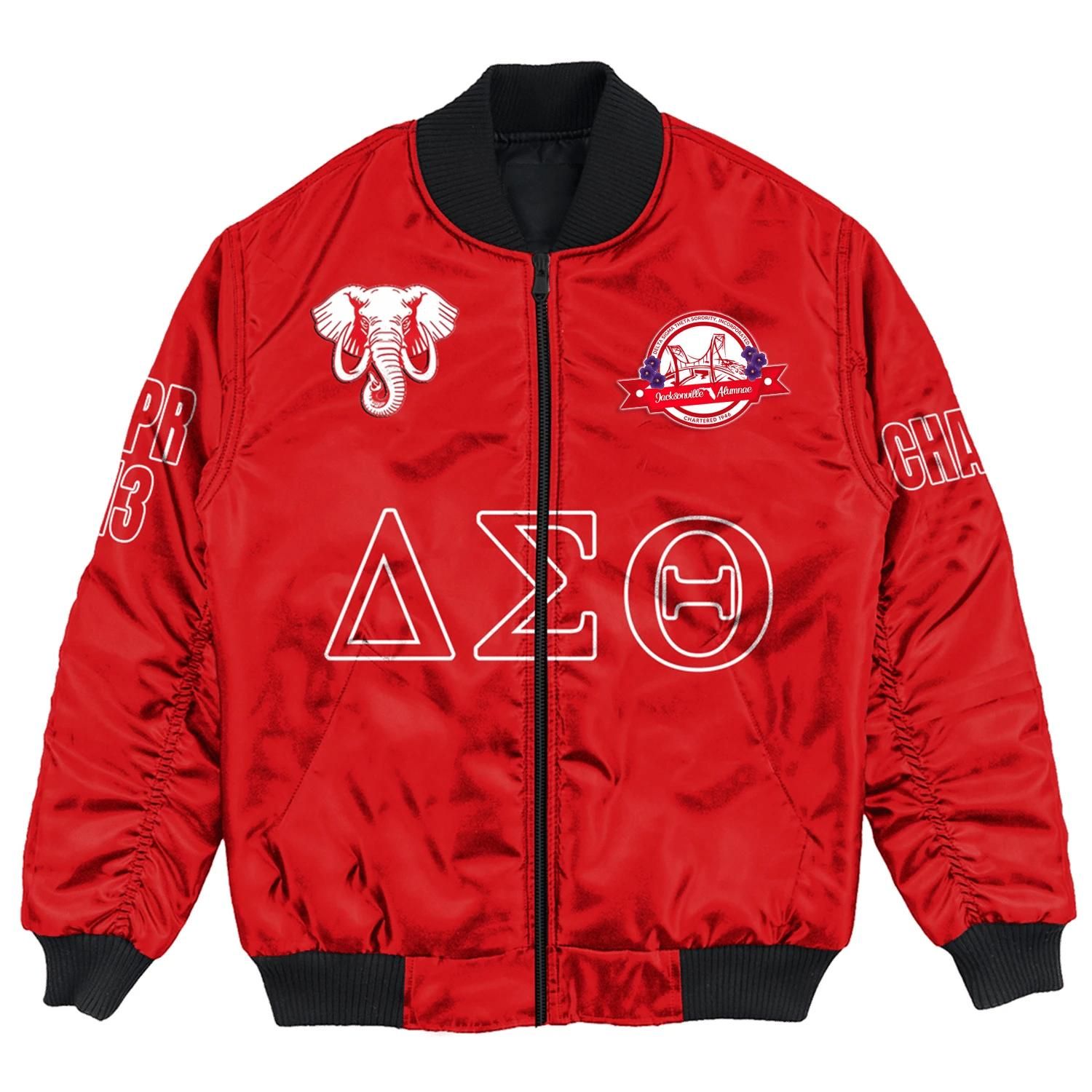 (Custom) Africa Zone Jacket - Jacksonville Alumnae Chapter Bomber Jackets A31 Bomber Jacket (Custom) Africa Zone Jacket - Jacksonville Alumnae Chapter Bomber Jackets A31 Bomber Jacket