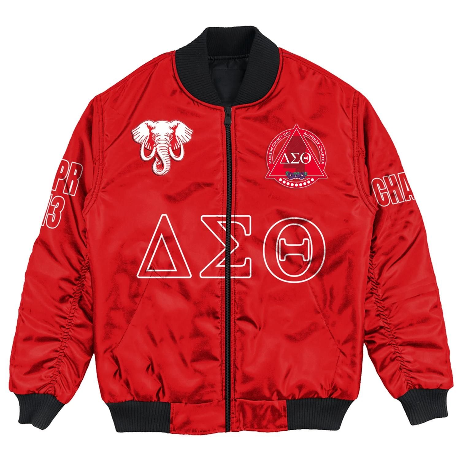 (Custom) Africa Zone Jacket - Madsion County Alumnae Chapter Bomber Jackets A31 Bomber Jacket (Custom) Africa Zone Jacket - Madsion County Alumnae Chapter Bomber Jackets A31 Bomber Jacket