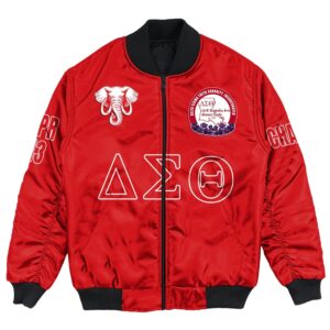 (Custom) Africa Zone Jacket - Northeast Wisconsin Alumnae Chapter Bomber Jackets A31 Bomber Jacket