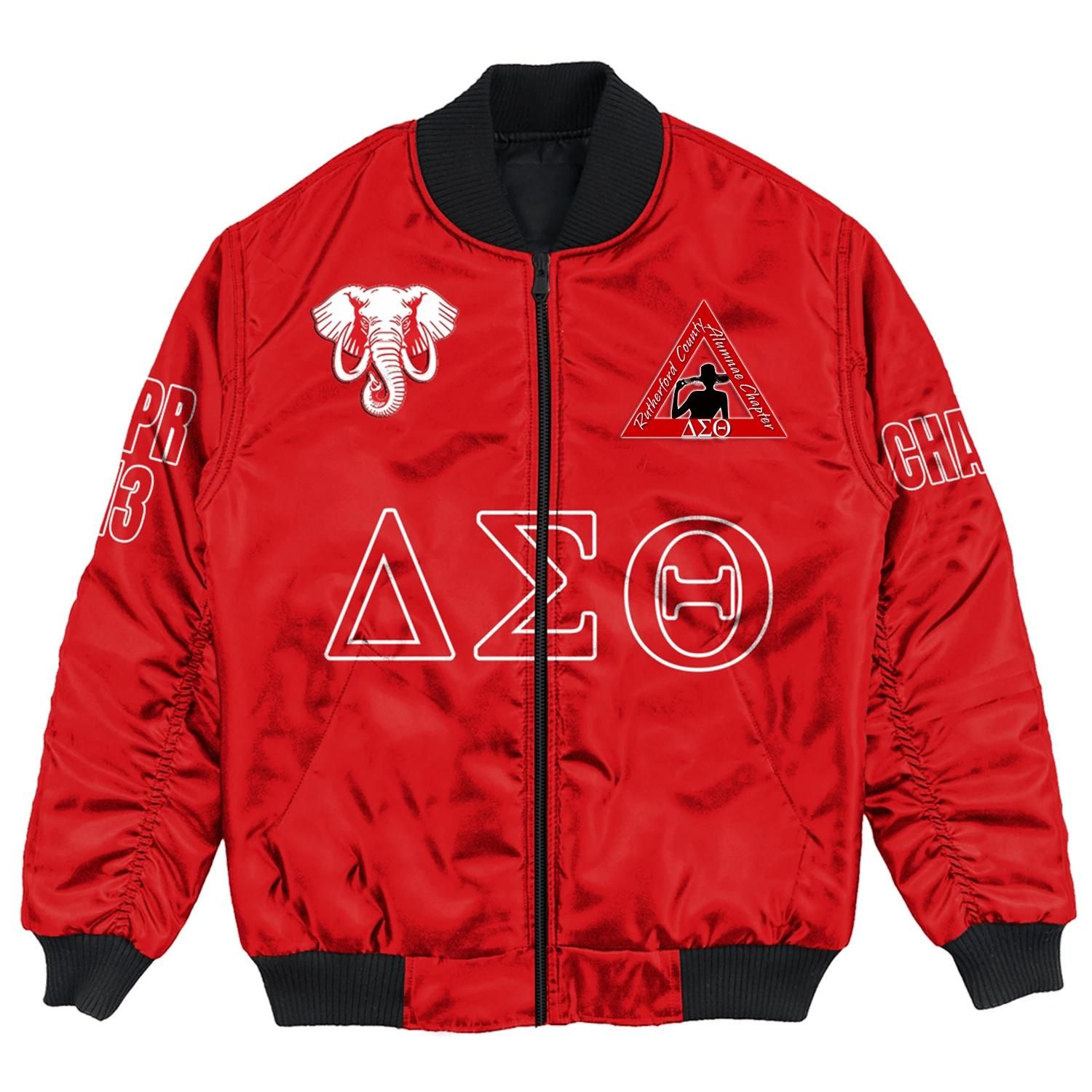 (Custom) Africa Zone Jacket - Rutherford County Alumnae Chapter Bomber Jackets A31 Bomber Jacket (Custom) Africa Zone Jacket - Rutherford County Alumnae Chapter Bomber Jackets A31 Bomber Jacket