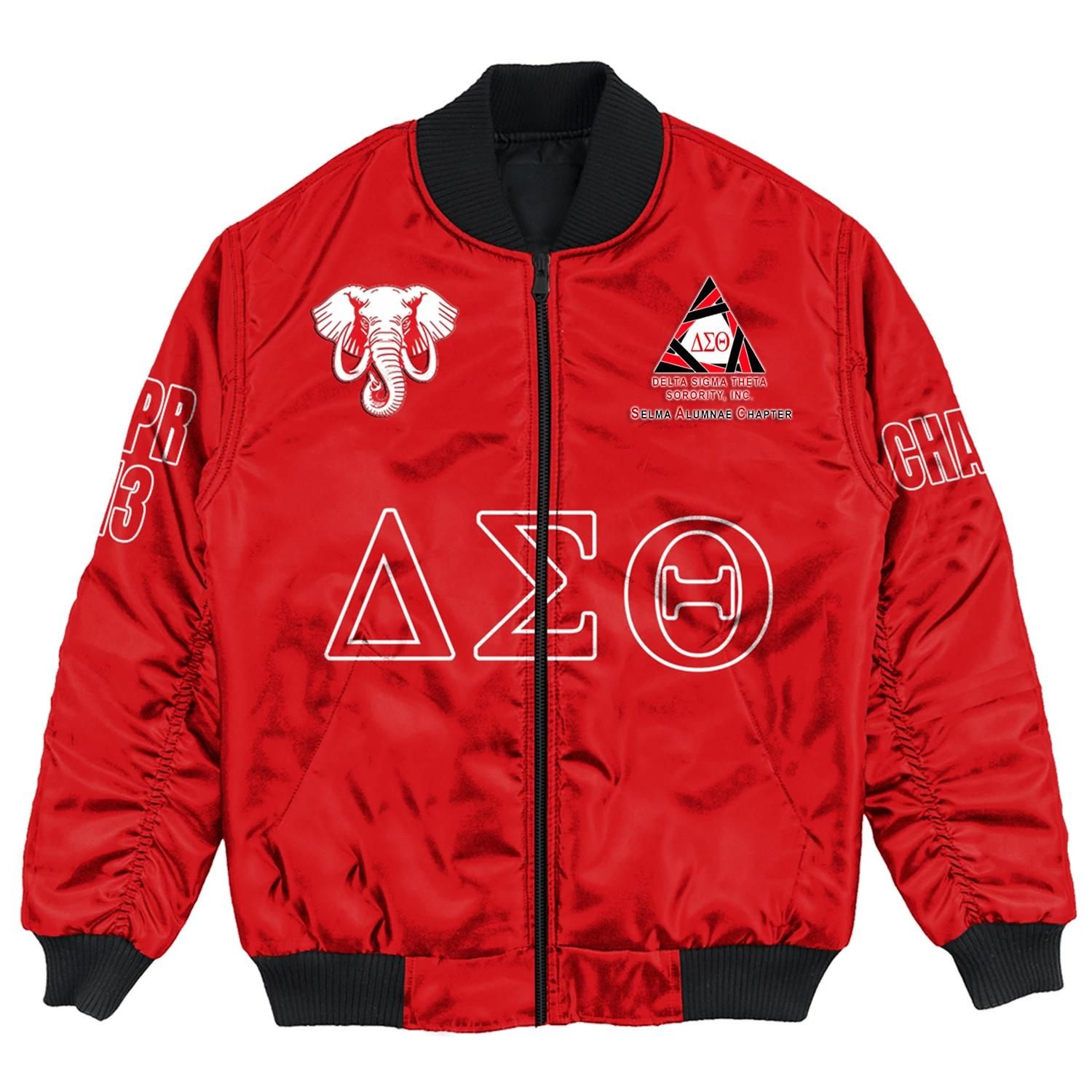 (Custom) Africa Zone Jacket - Selma Alumnae Chapter Bomber Jackets A31 Bomber Jacket (Custom) Africa Zone Jacket - Selma Alumnae Chapter Bomber Jackets A31 Bomber Jacket