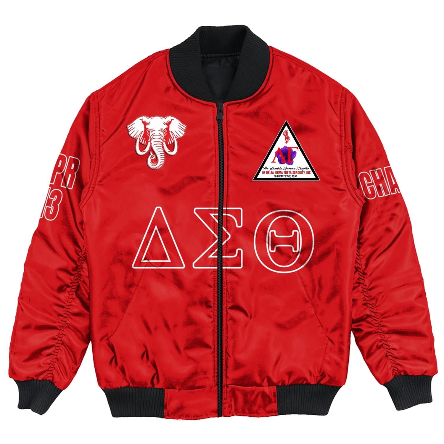 (Custom) Africa Zone Jacket - The Lambda Gamma Chapter Bomber Jackets A31 Bomber Jacket (Custom) Africa Zone Jacket - The Lambda Gamma Chapter Bomber Jackets A31 Bomber Jacket