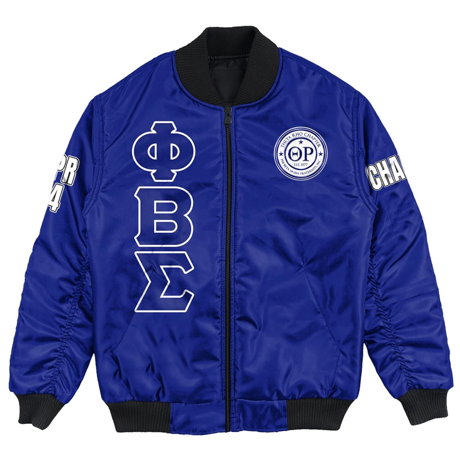(Custom) Africa Zone Jacket - Theta Rho Chapter Bomber Jackets A31 Bomber Jacket (Custom) Africa Zone Jacket - Theta Rho Chapter Bomber Jackets A31 Bomber Jacket
