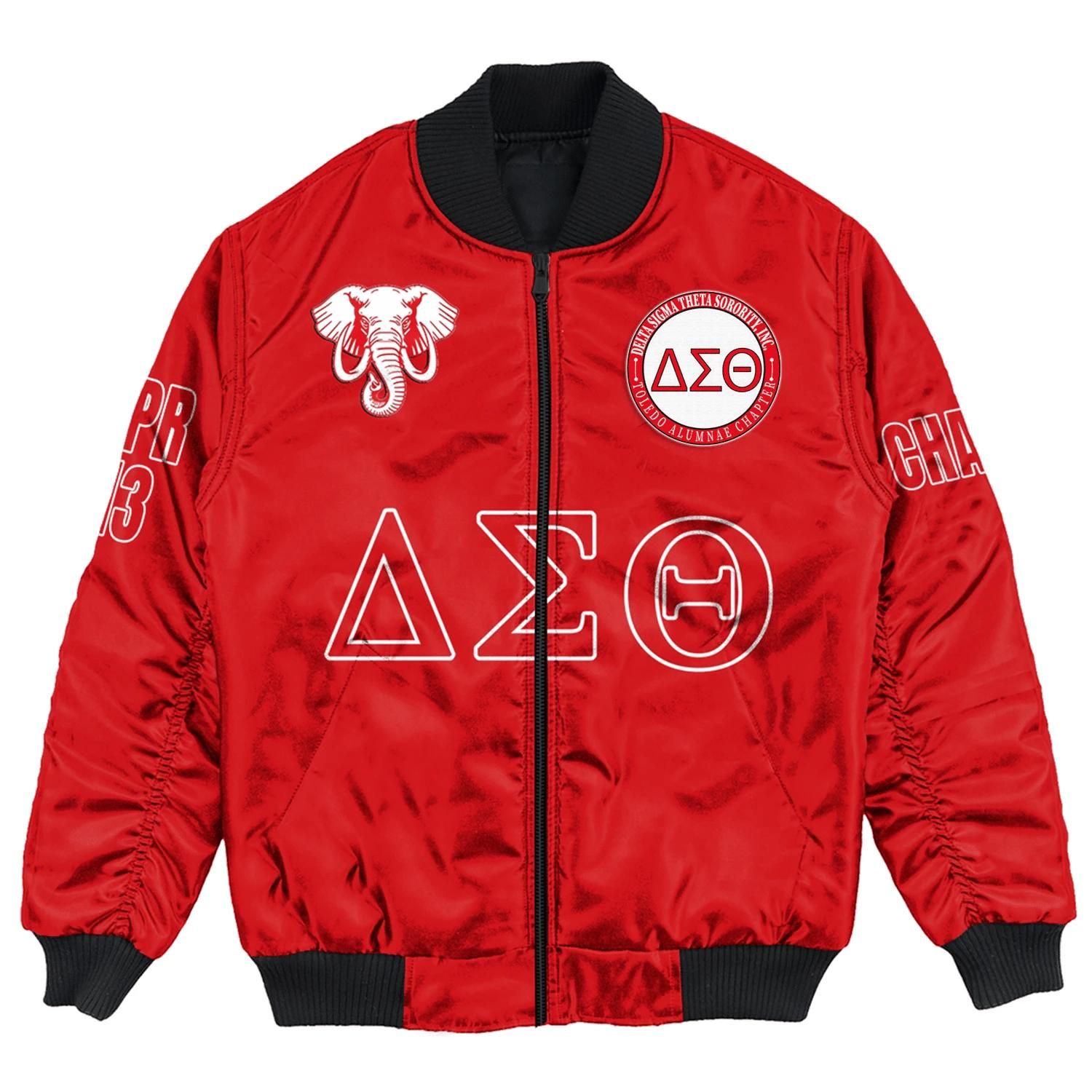 (Custom) Africa Zone Jacket - Toledo Alumnae Chapter Bomber Jackets A31 Bomber Jacket (Custom) Africa Zone Jacket - Toledo Alumnae Chapter Bomber Jackets A31 Bomber Jacket