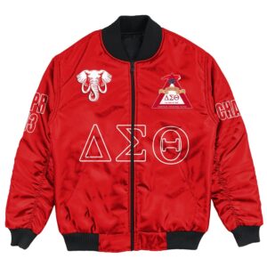 (Custom) Africa Zone Jacket - Wilmington (De) Alumnae Chapter Bomber Jackets A31 Bomber Jacket