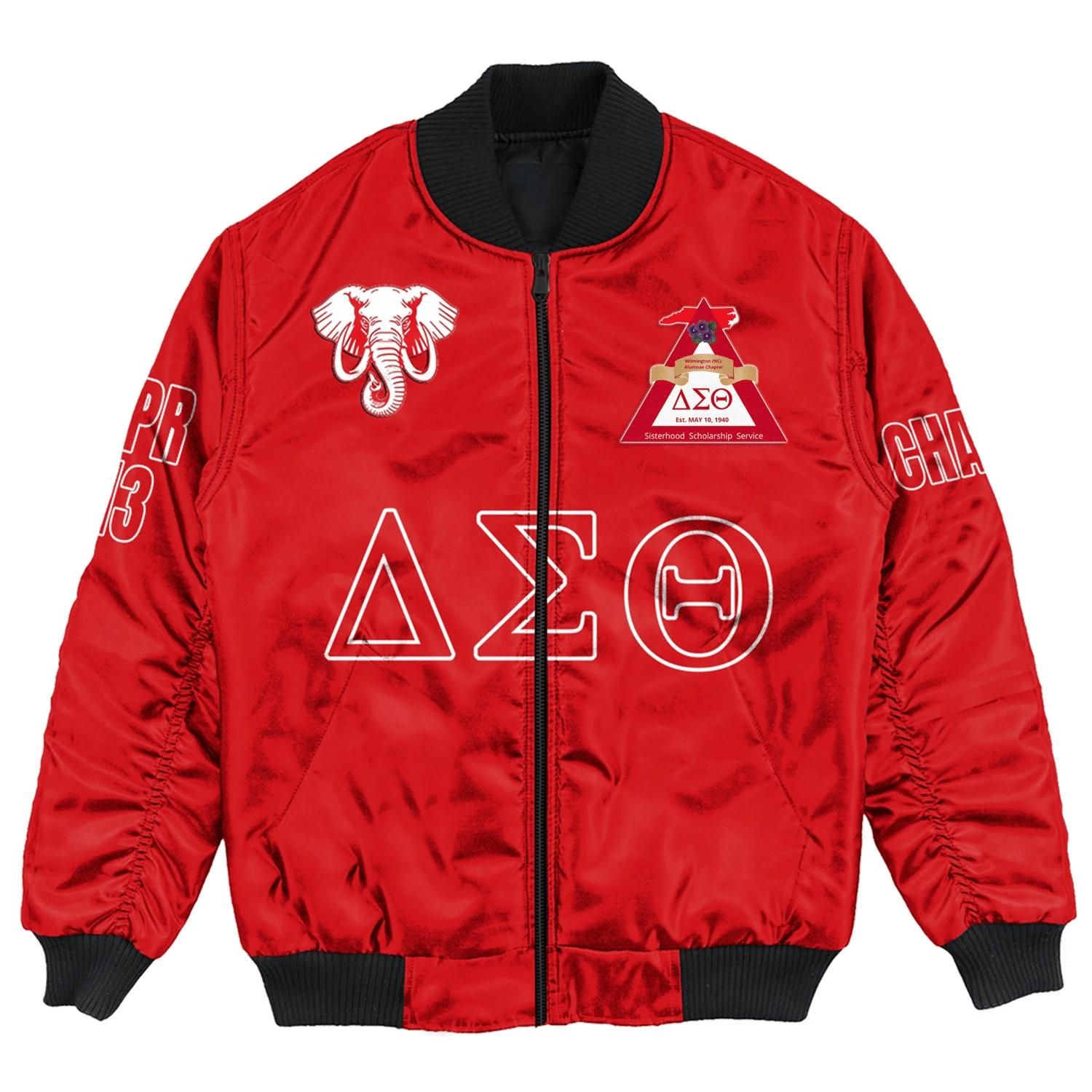 (Custom) Africa Zone Jacket - Wilmington (De) Alumnae Chapter Bomber Jackets A31 Bomber Jacket (Custom) Africa Zone Jacket - Wilmington (De) Alumnae Chapter Bomber Jackets A31 Bomber Jacket