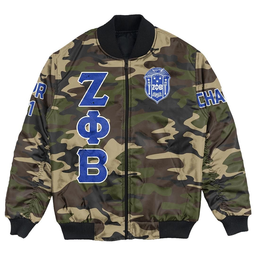 (Custom) Africa Zone Jacket - Zeta Phi Beta Camouflage Bomber Jackets A31 Bomber Jacket (Custom) Africa Zone Jacket - Zeta Phi Beta Camouflage Bomber Jackets A31 Bomber Jacket
