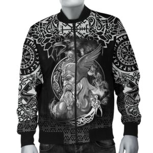 (Custom) Bomber Jacket - Odin And Raven Tattoo A31 Bomber Jacket
