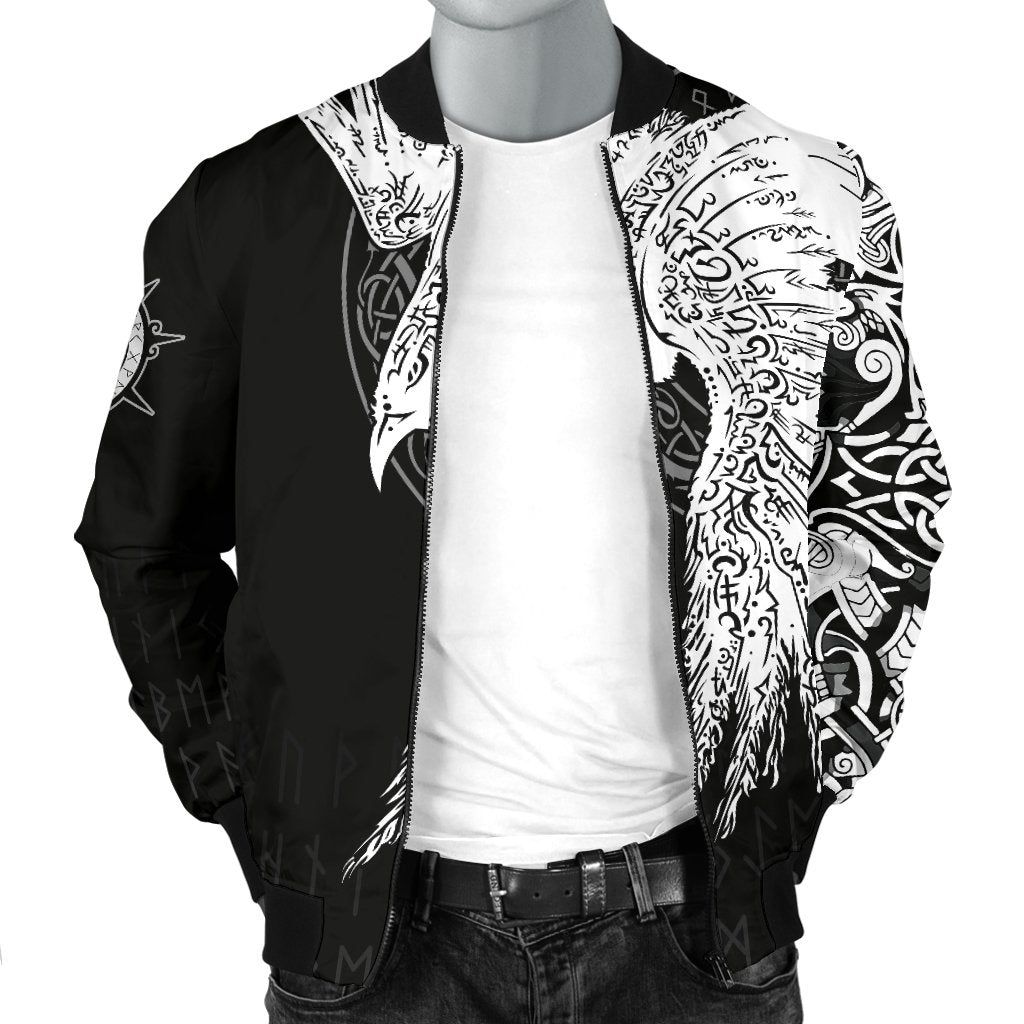 Custom-Mens-Bomber-Jacket-Mystical-Raven-Tattoo-Special-A31-Bomber-Jacket-2
