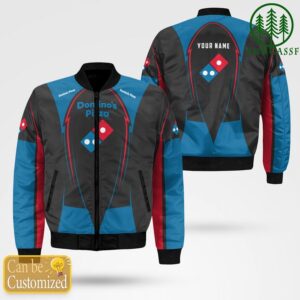 Custom Name Domino Pizza Bomber Jacket Hoodie T-shirt Bomber Jacket