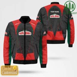 Custom Name papa johns Pizza Bomber Jacket Hoodie T-shirt Bomber Jacket