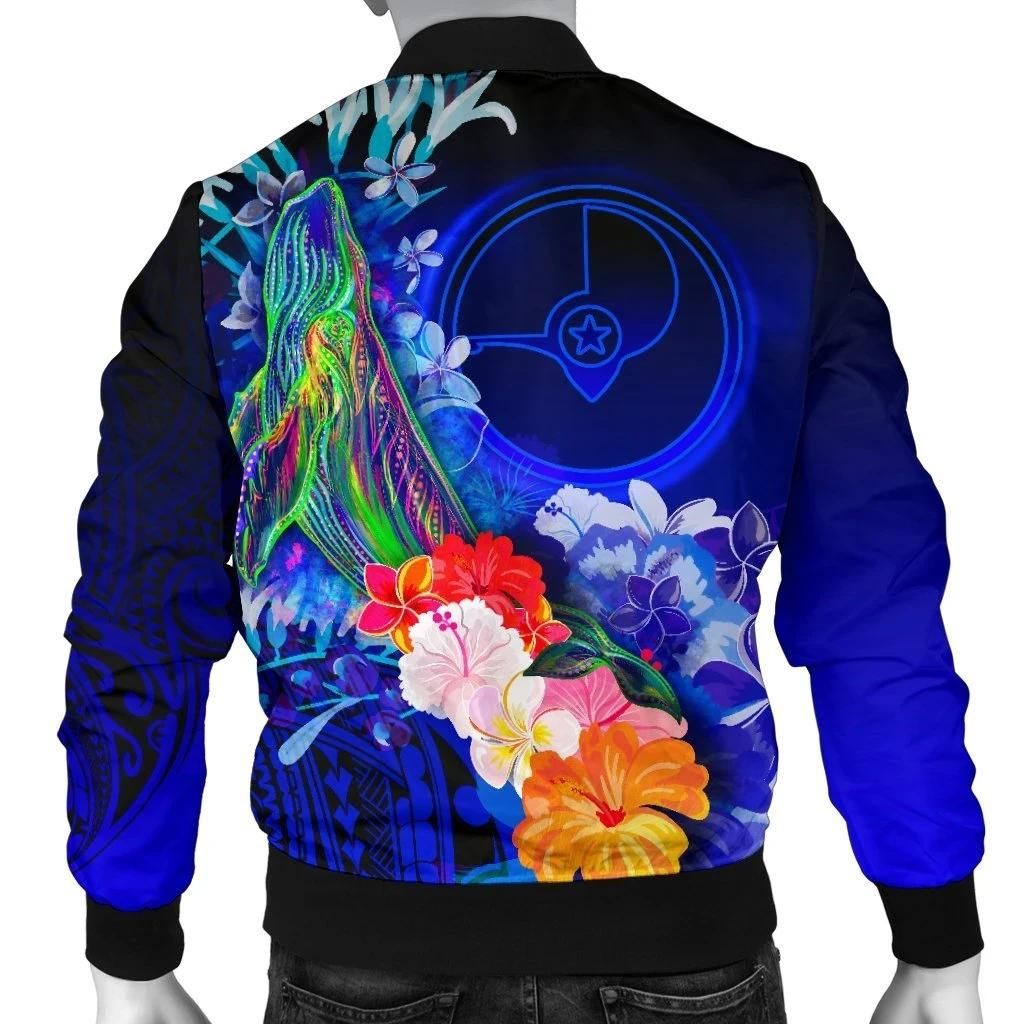 Custom-Yap-Mens-Bomber-Jacket-Humpback-Whale-with-Tropical-Flowers-Blue-BN18-Bomber-Jacket-1