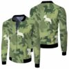 Dachshund Dog Pattern Camouflage Color Style For Dog Lover 3D T Shirt Hoodie Sweater Jersey Bomber Jacket Model 1517 Bomber Jacket