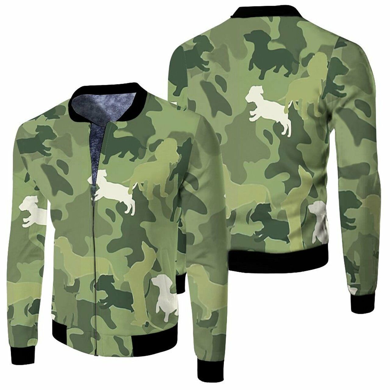 Dachshund Dog Pattern Camouflage Color Style For Dog Lover 3D T Shirt Hoodie Sweater Jersey Bomber Jacket Model 1517 Bomber Jacket Dachshund Dog Pattern Camouflage Color Style For Dog Lover 3D T Shirt Hoodie Sweater Jersey Bomber Jacket Model 1517 Bomber Jacket