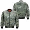 Dachshund Pattern Camouflage Style For Dog Lover 3D Sweater 3D Printed Hoodie Bomber Jacket Model 1520 Bomber Jacket