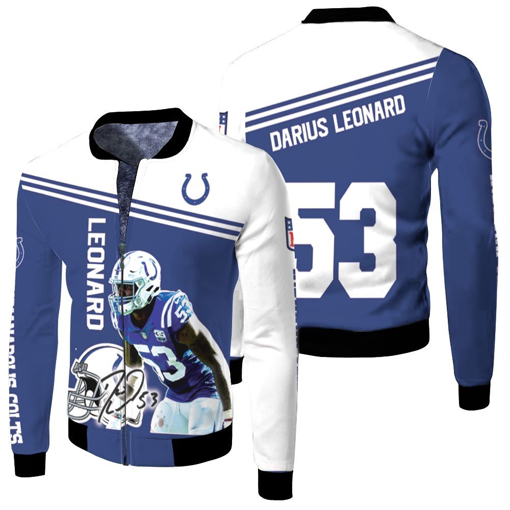 Darius Leonard Colts 3D T Shirt Hoodie Bomber Jacket Darius Leonard Colts 3D T Shirt Hoodie Bomber Jacket