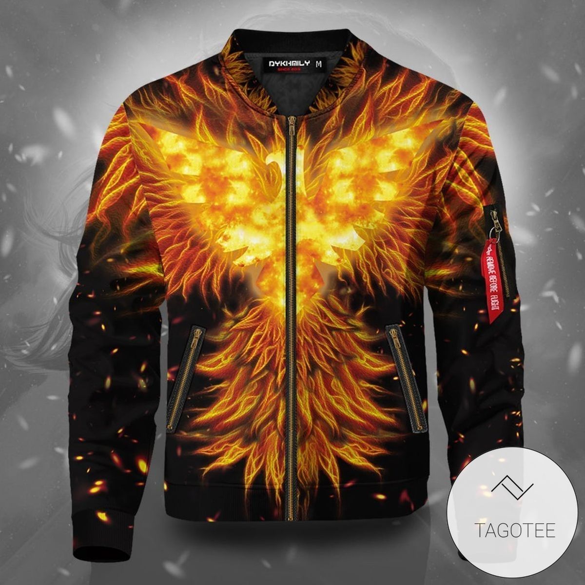 Dark Phoenix Flame Bomber Jacket 2 Dark Phoenix Flame Bomber Jacket 2