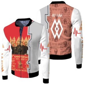 Def Leppard 43rd Anniversary 1977 2020 Thank You For The Memories 3D Designed Allover Gift With Custom Name Number For Def Leppard Fans Bomber Jacket