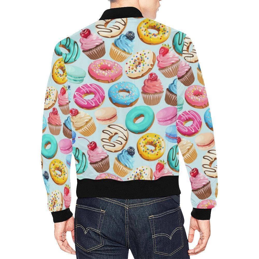 Dessert-Cupcake-Pattern-Print-Mens-Bomber-Jacket-2