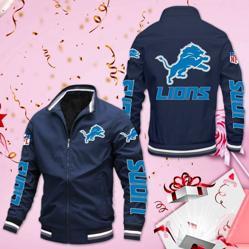 Detroit Lions 3D Bomber Jacket Detroit Lions 3D Bomber Jacket