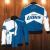 Detroit Lions Punisher Skull Bomber Jacket