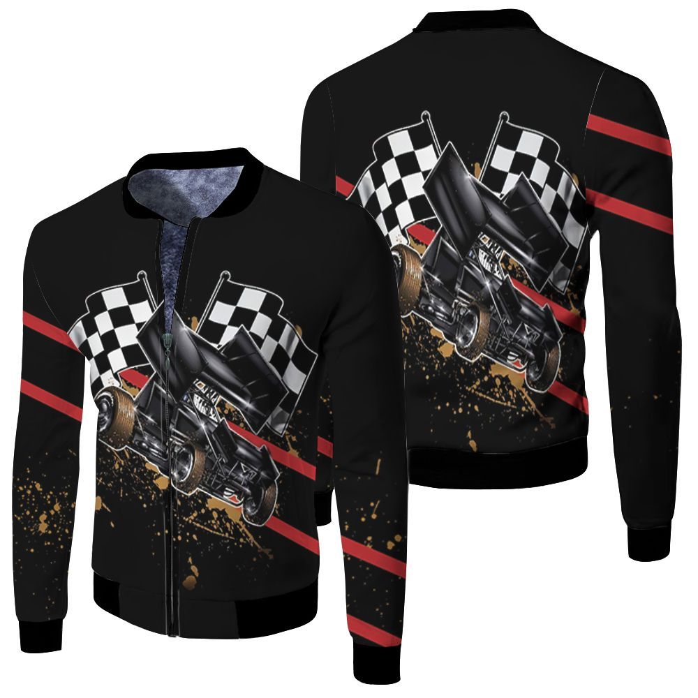 Dirt Racing For Fans 3D Bomber Jacket Dirt Racing For Fans 3D Bomber Jacket