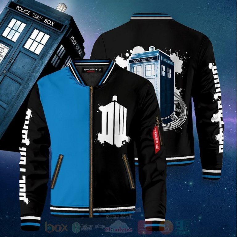 Doctor-Who-Black-Blue-Bomber-Jacket-1