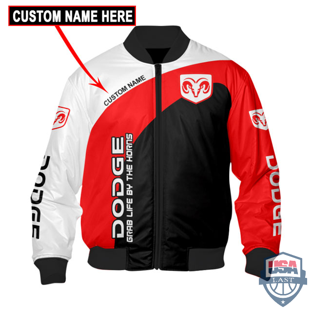 Dodge-Ram-Grab-Life-By-The-Horns-Custom-Name-Bomber-Jacket-1