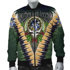 Dolphin or Dolphyn Ireland Bomber Jacket - GD Irish Legend Shamrock V Tie-Dye A7 Bomber Jacket