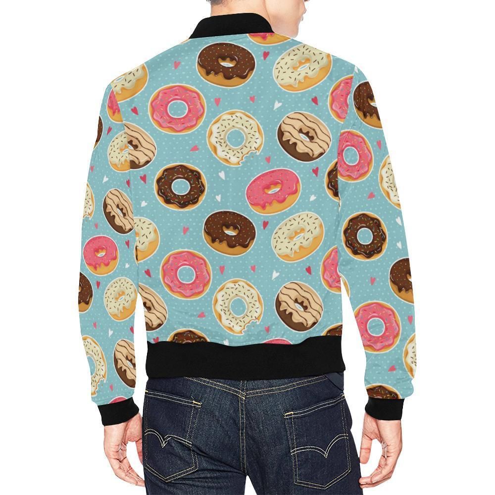 Donut-Pattern-Print-Mens-Bomber-Jacket-2