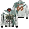Eagles 50th Anniversary Thank You For The Memories 3D Designed Allover Gift With Custom Name Number For Eagles Fans.jpg Bomber Jacket