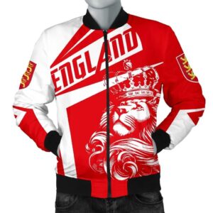 England Lion Men's Bomber Jacket Bn10 Bomber Jacket