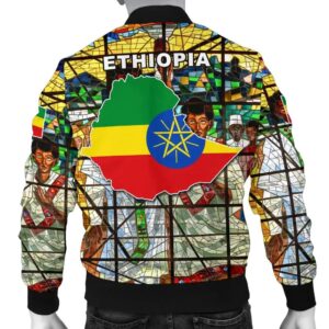 Ethiopian Orthodox Flag Men A10 Bomber Jacket