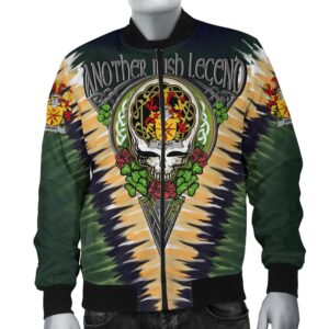 Ewart Ireland Bomber Jacket - GD Irish Legend Shamrock V Tie-Dye A7 Bomber Jacket